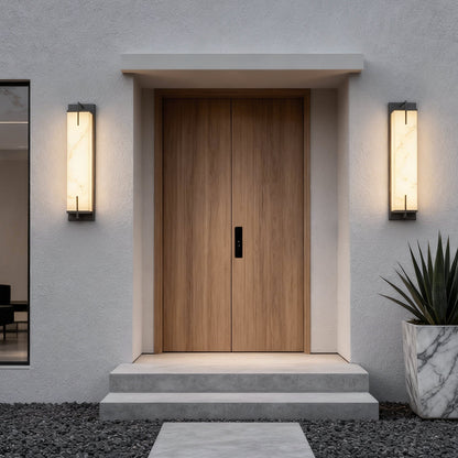 Sentinella Outdoor Marble-Effect Wall Light