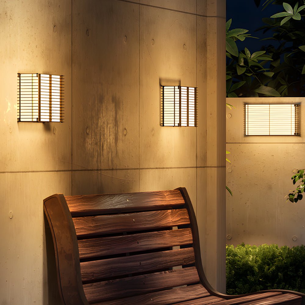 Persiana Louvered Outdoor Wall Light
