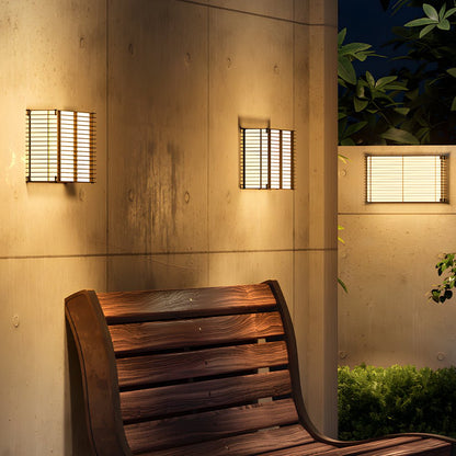 Persiana Louvered Outdoor Wall Light