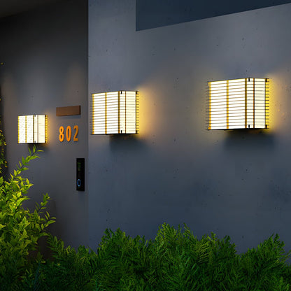 Persiana Louvered Outdoor Wall Light